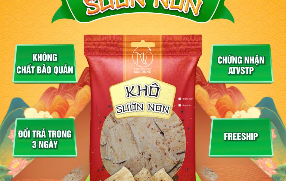 Khô Sườn Non - Đậu Nành (Ớt)
